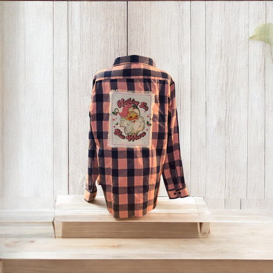 🎄 Vintage Santa “Nothing For you Whore” Flannel