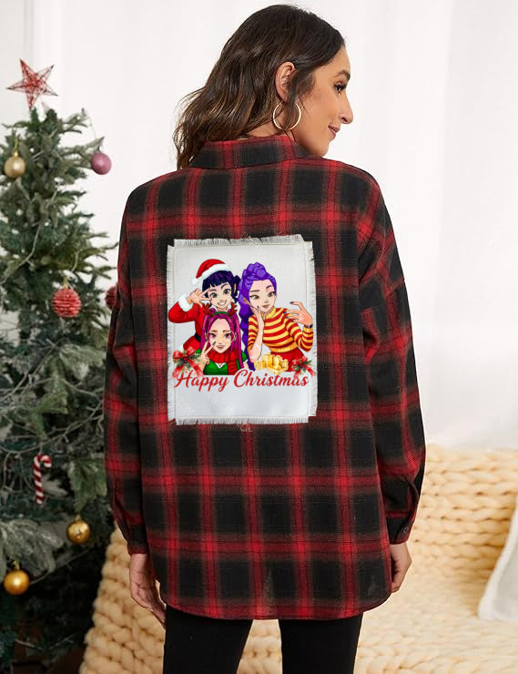 K-Pop Demon Hunter Christmas Flannel