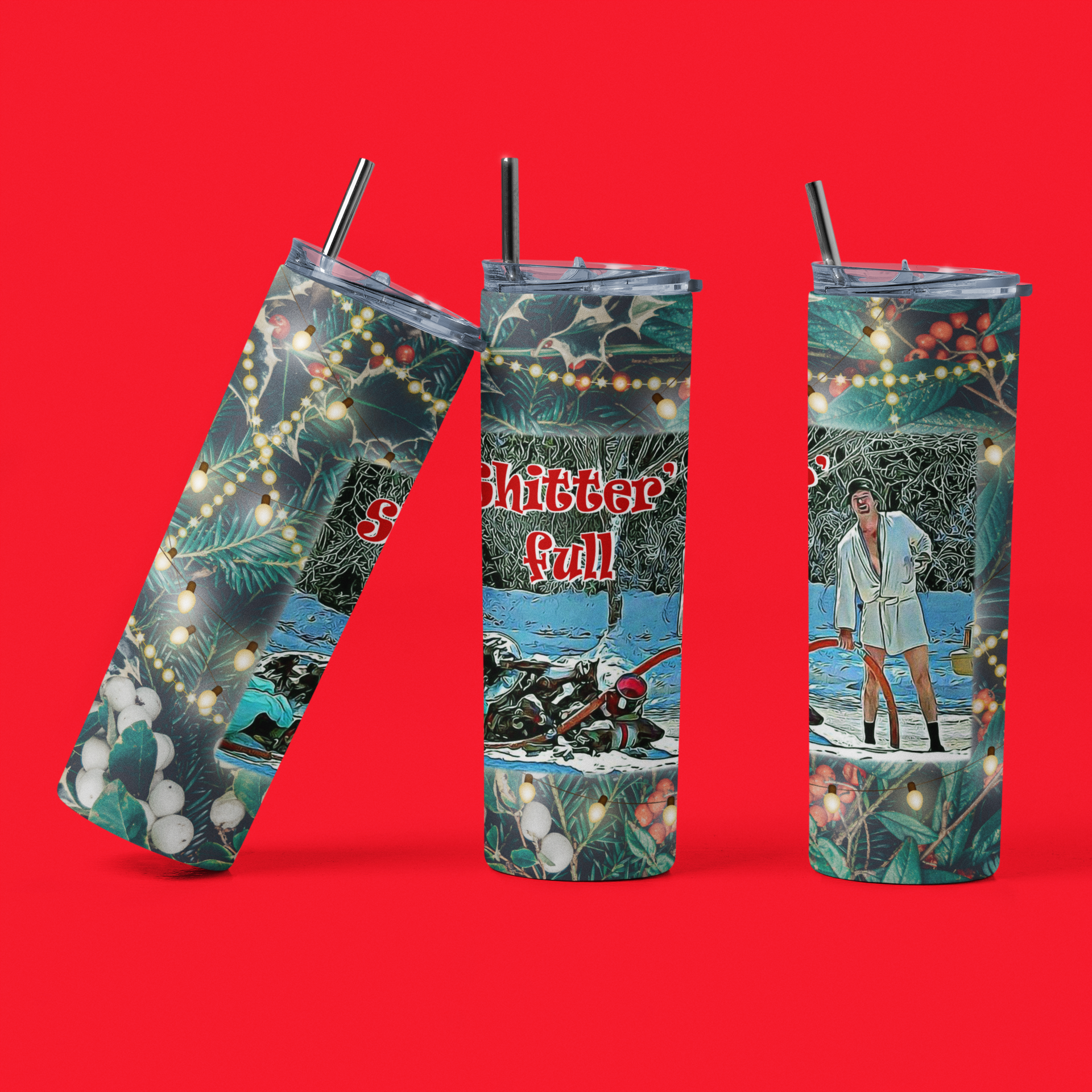 Merry Christmas, Sh--ter's Full Tumbler